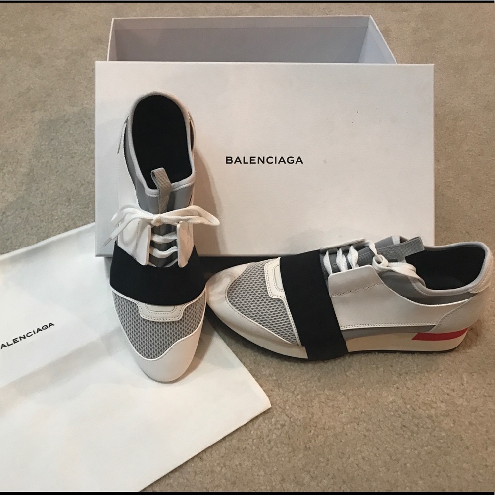 Balenciaga sneakers *never worn* "race carryover"